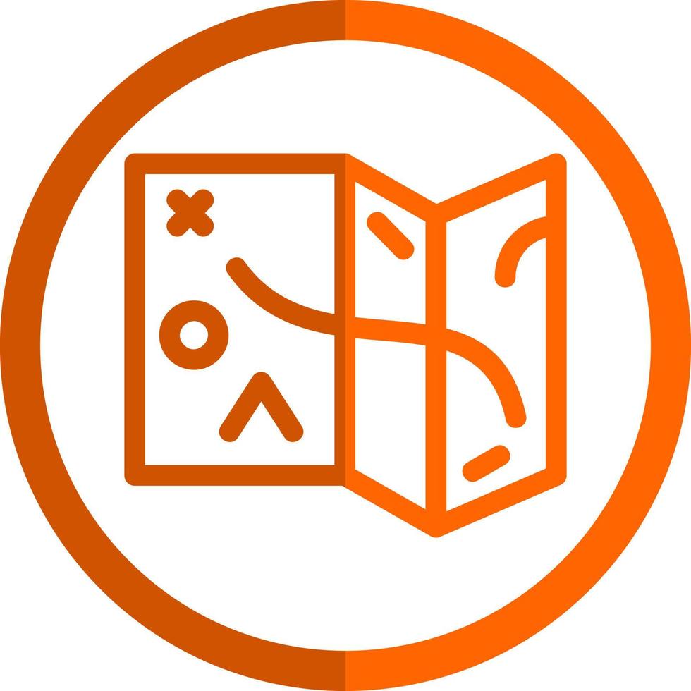 Desert Map Vector Icon Design