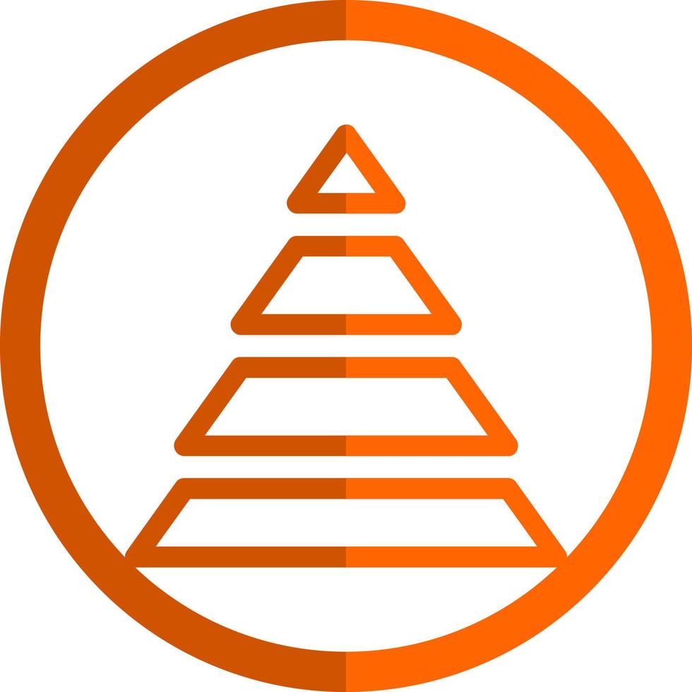 Pyramid Chart Vector Icon Design