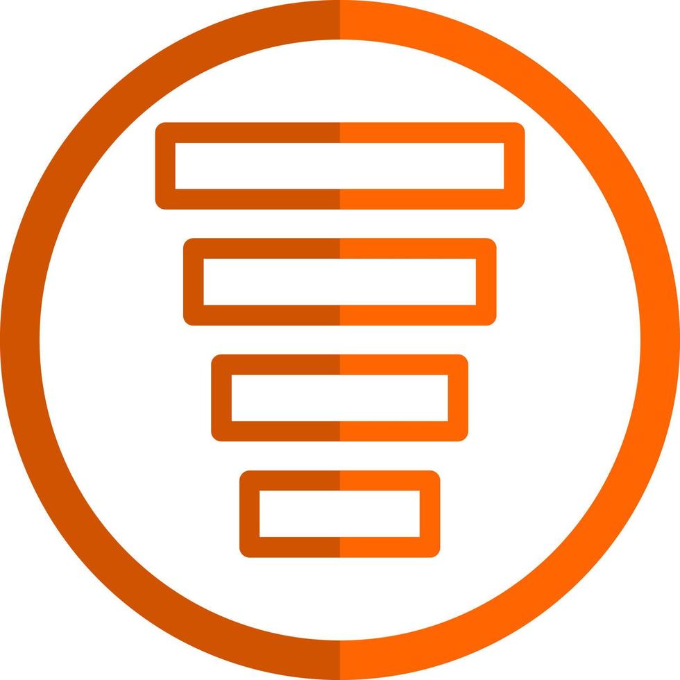 Funnel Chart Vector Icon Design