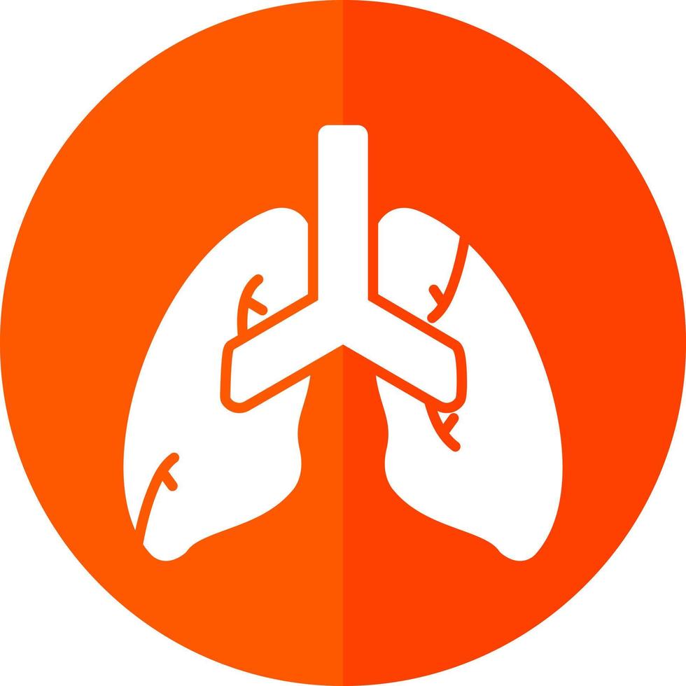 diseño de icono de vector de pulmones