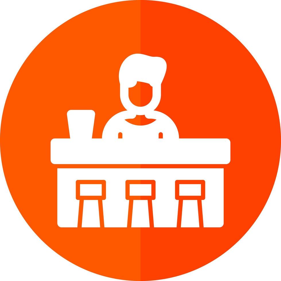Bar Counter Vector Icon Design