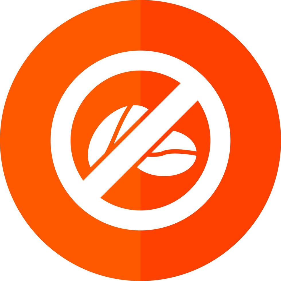 No Caffeine Vector Icon Design