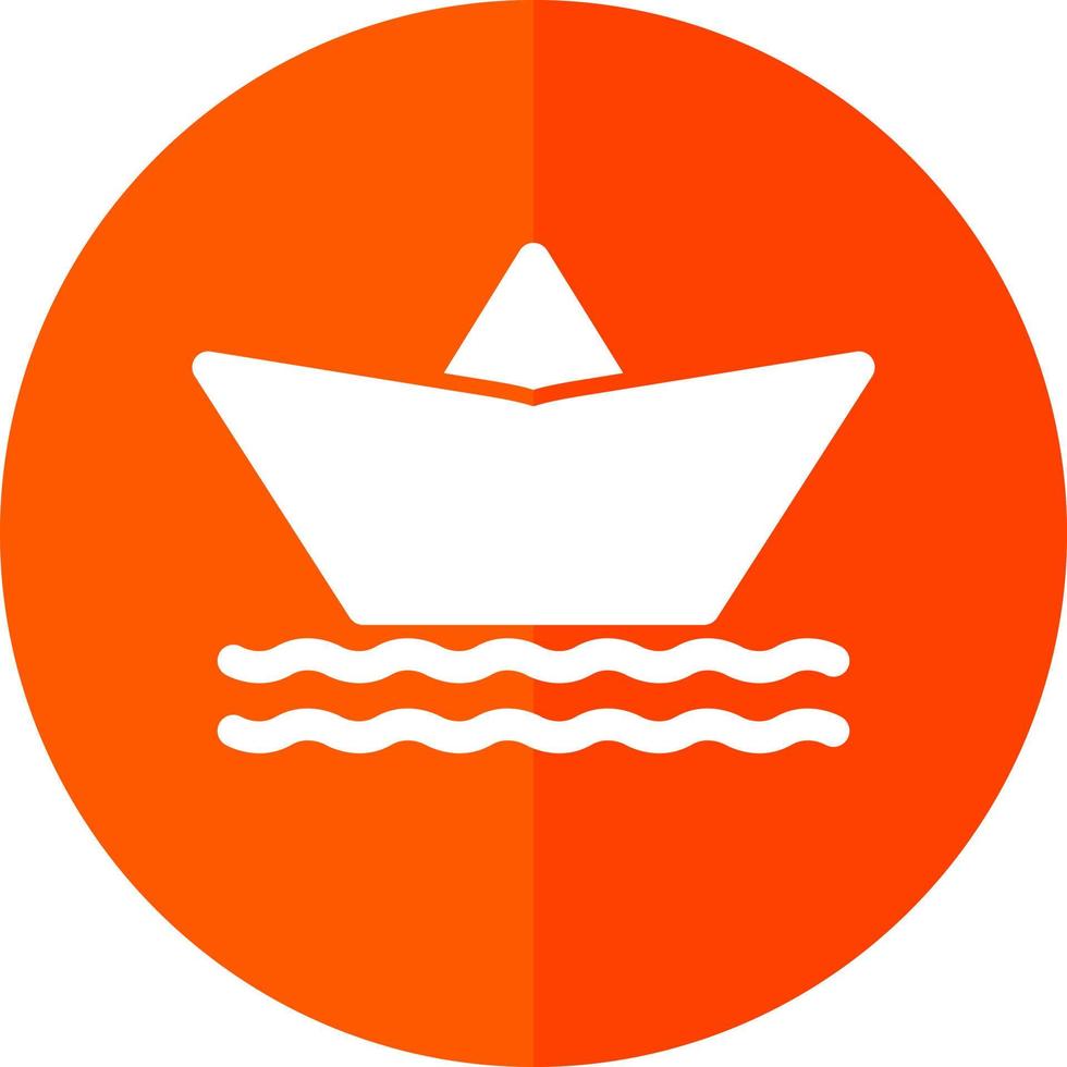 diseño de icono de vector de barco de papel
