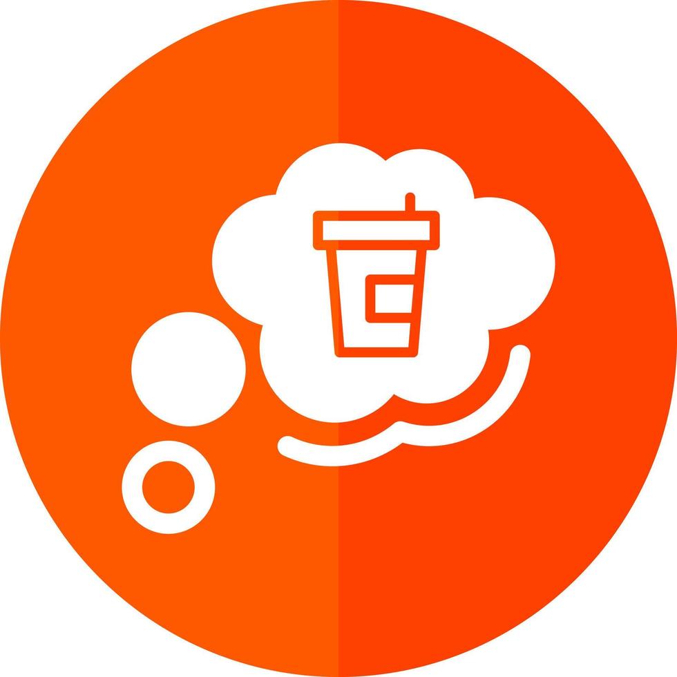 diseño de icono de vector de pensamiento de café