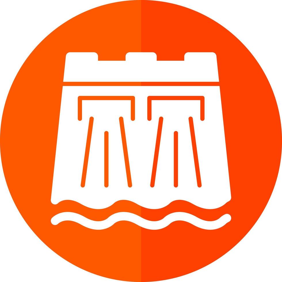Dam Vector Icon Design