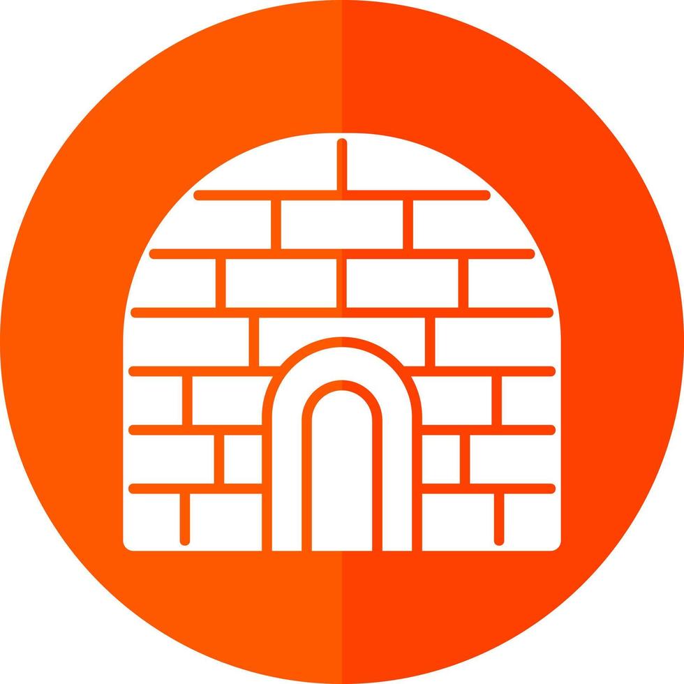 Igloo Landscape Vector Icon Design