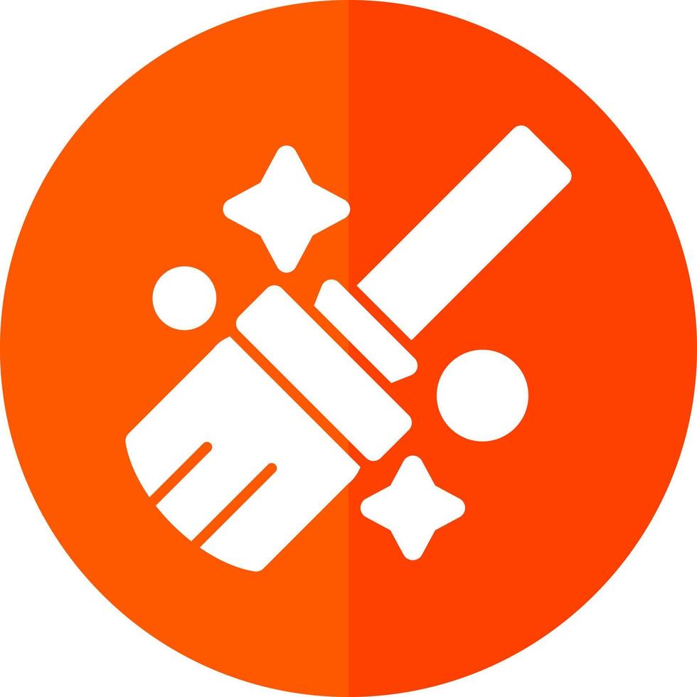 Flying Broom Vector Icon Design