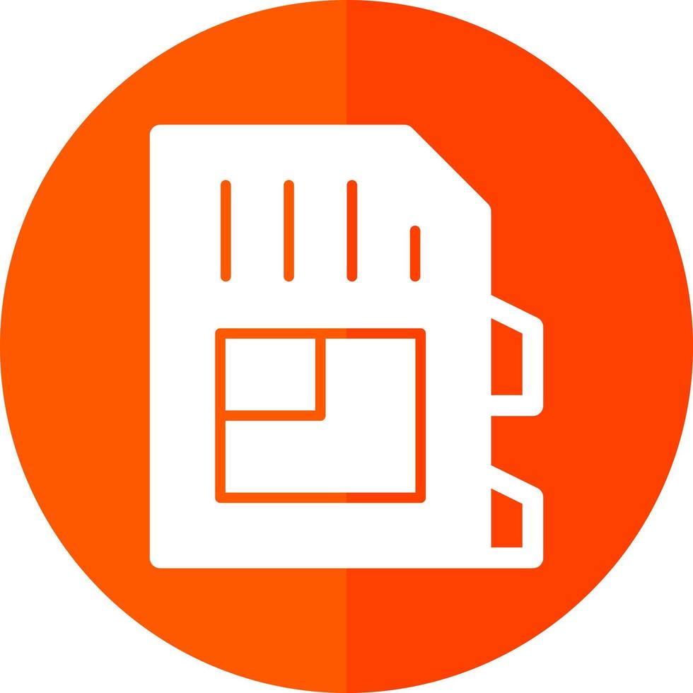 SD Card Vector Icon Design