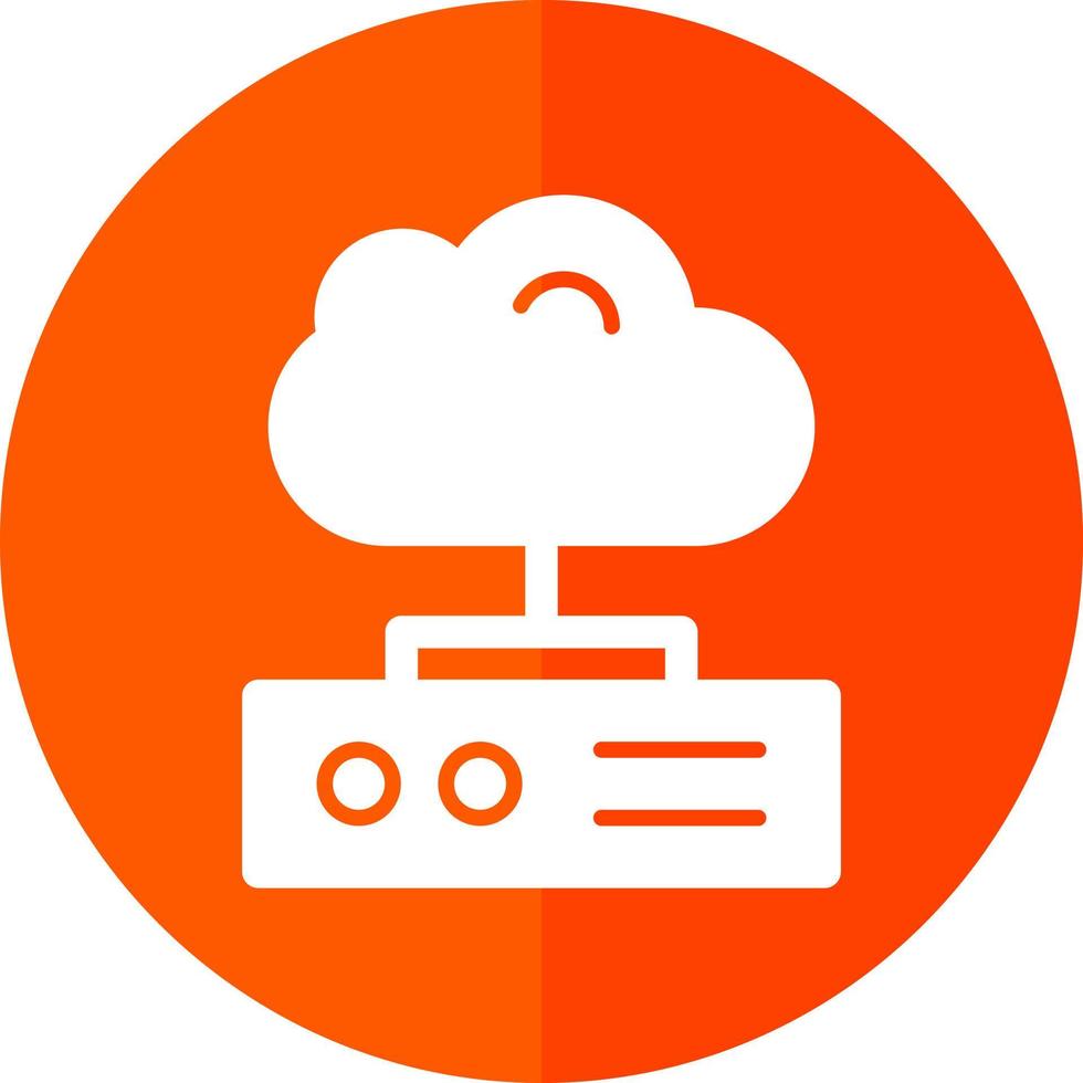 Cloud Storage Vector Icon Design