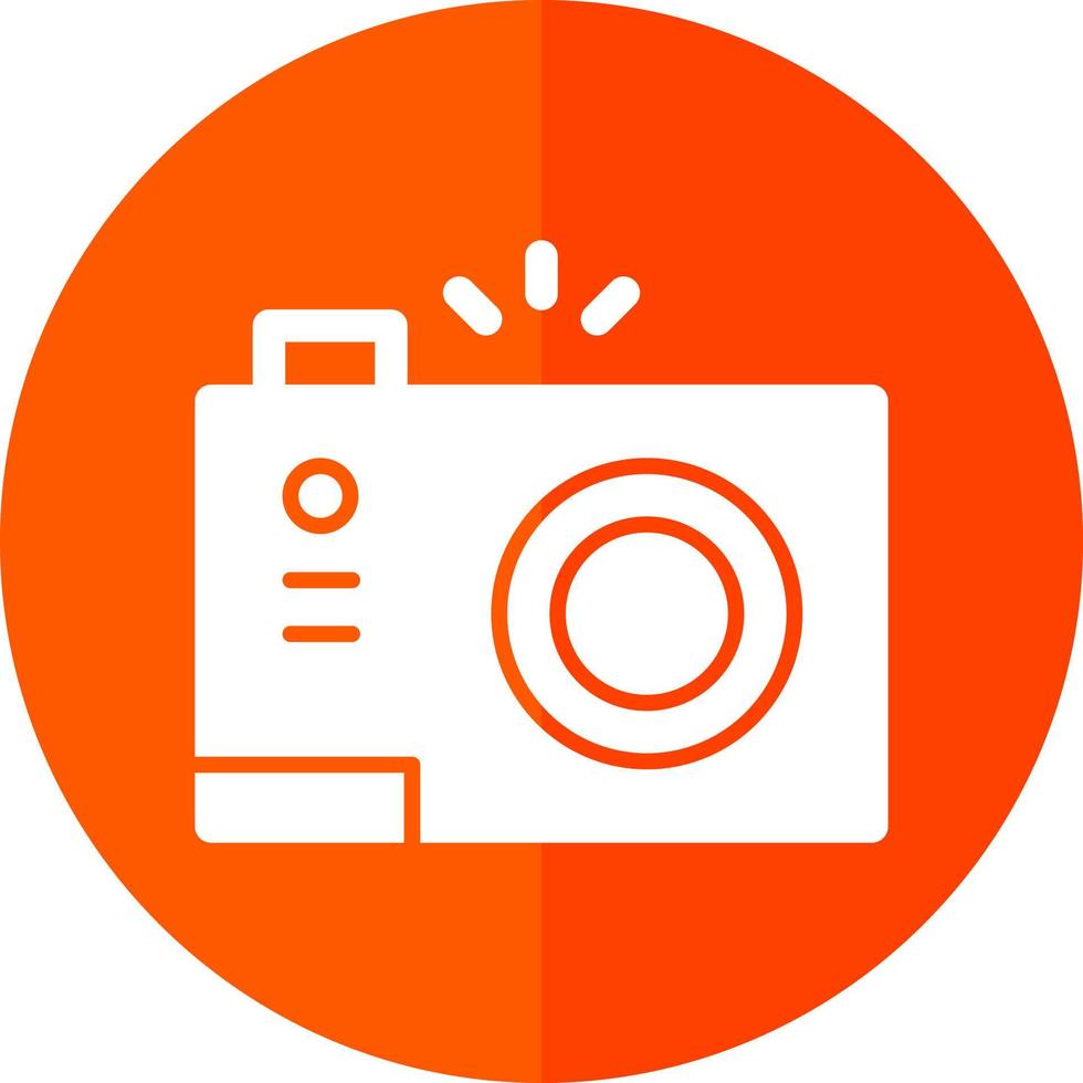 Compact Camera Vector Icon Design