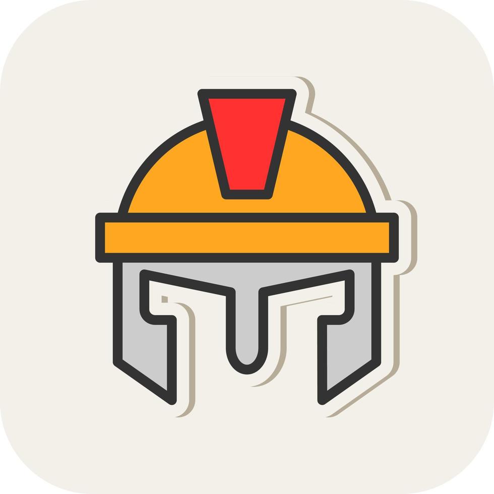 Roman Helmet Vector Icon Design