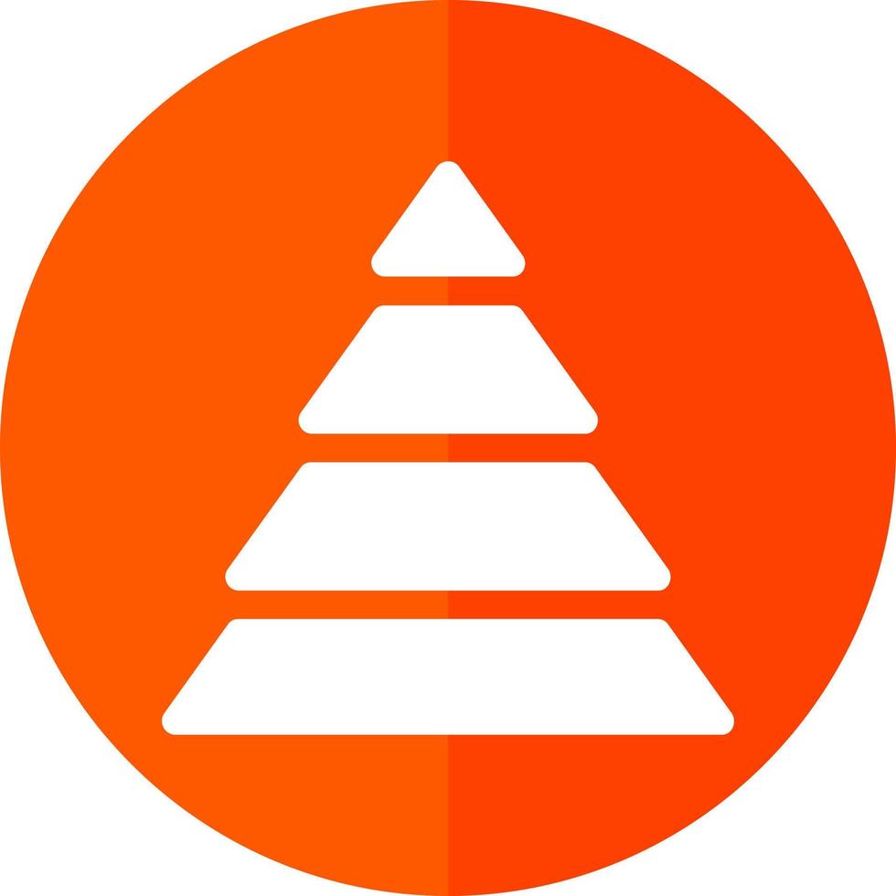 Pyramid Chart Vector Icon Design