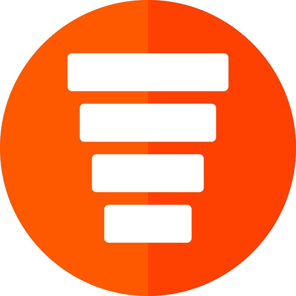Funnel Chart Vector Icon Design