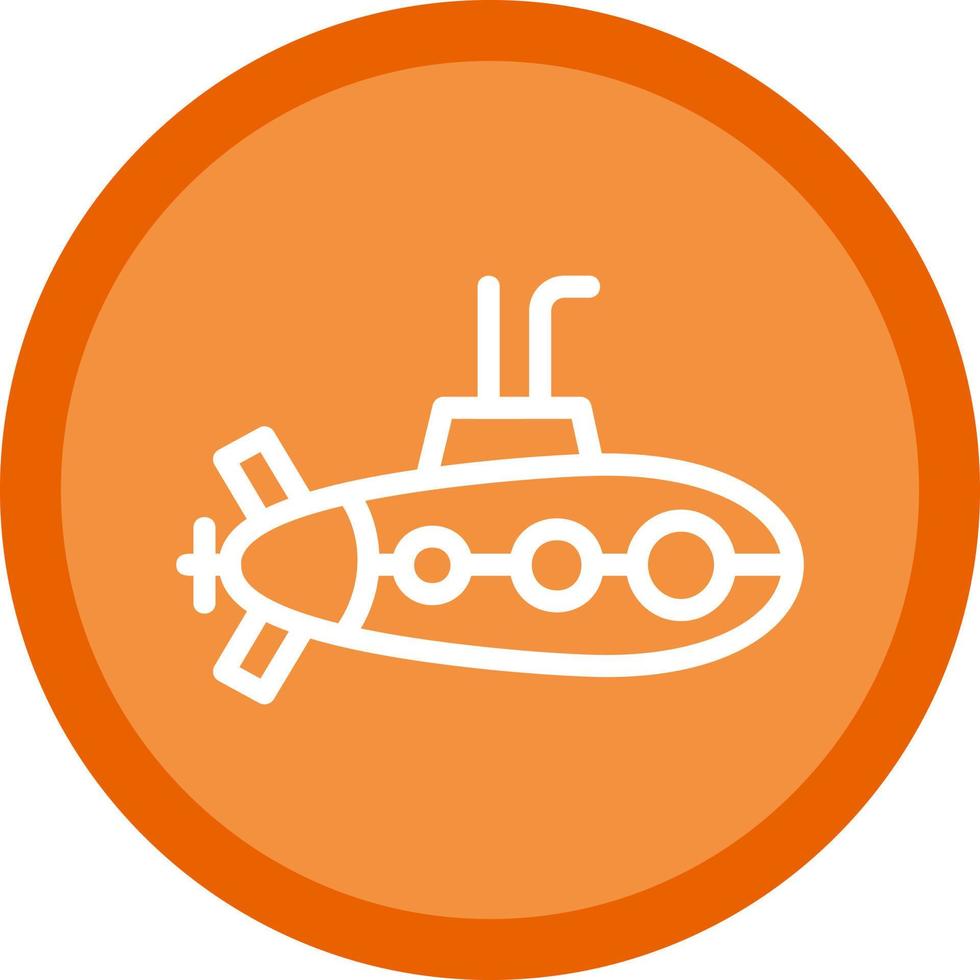 Submarine Vector Icon Design