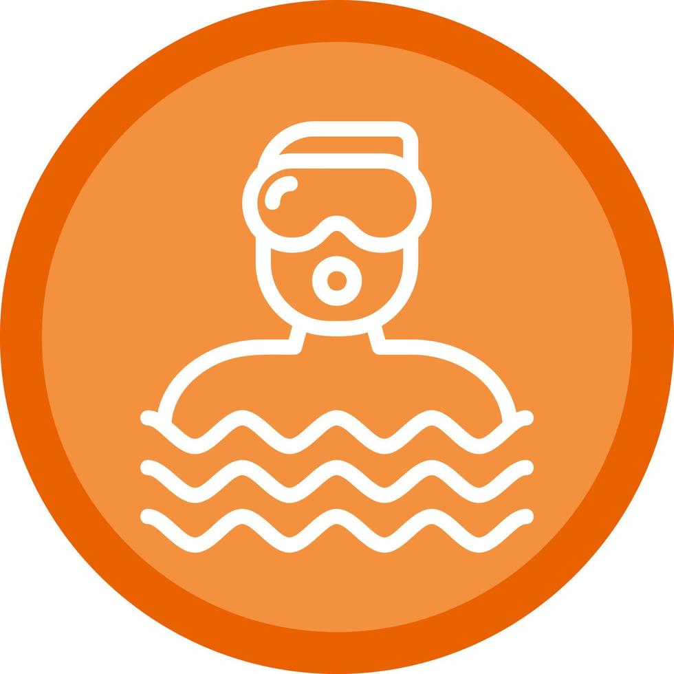 Diver Vector Icon Design