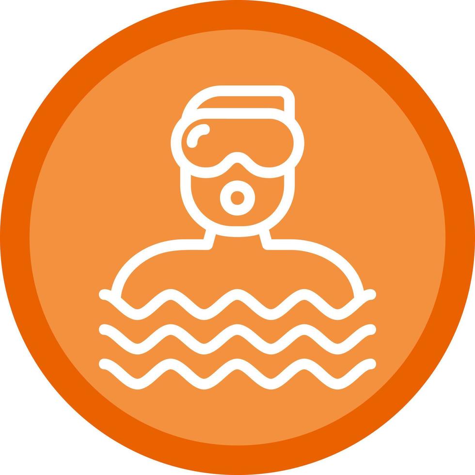 Diver Vector Icon Design