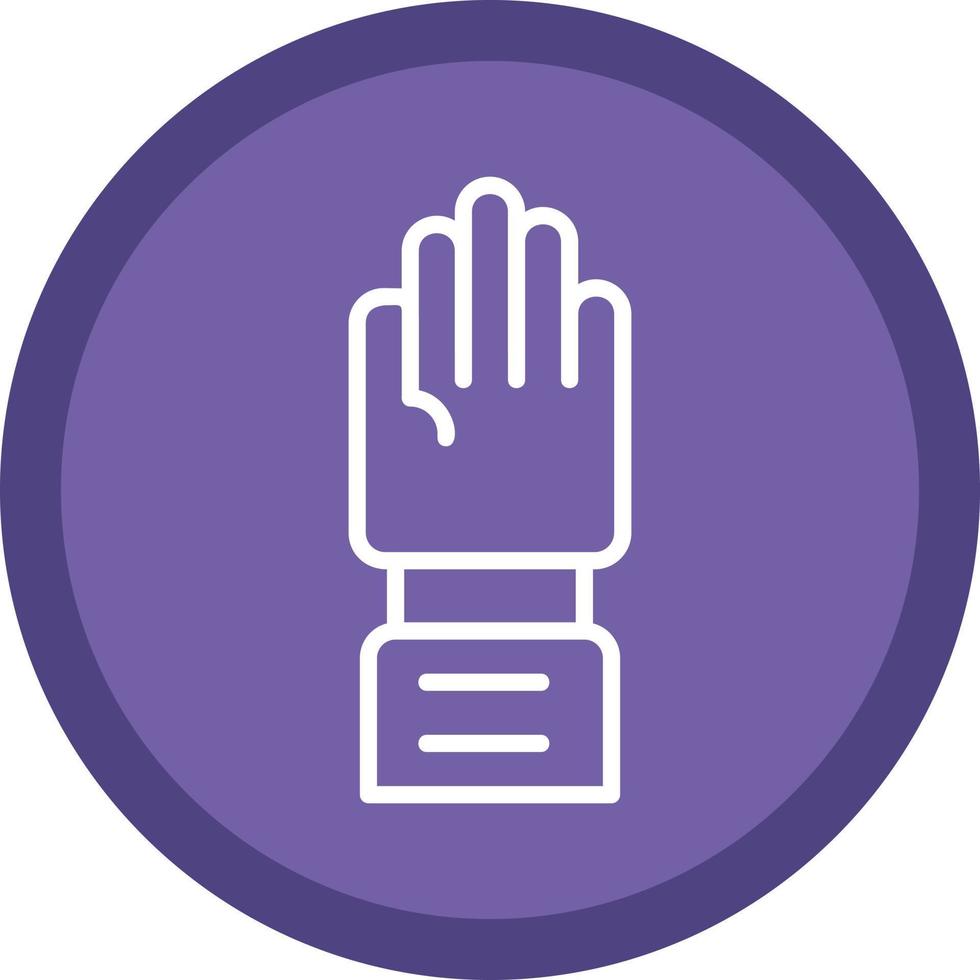 Raise Hand Vector Icon Design