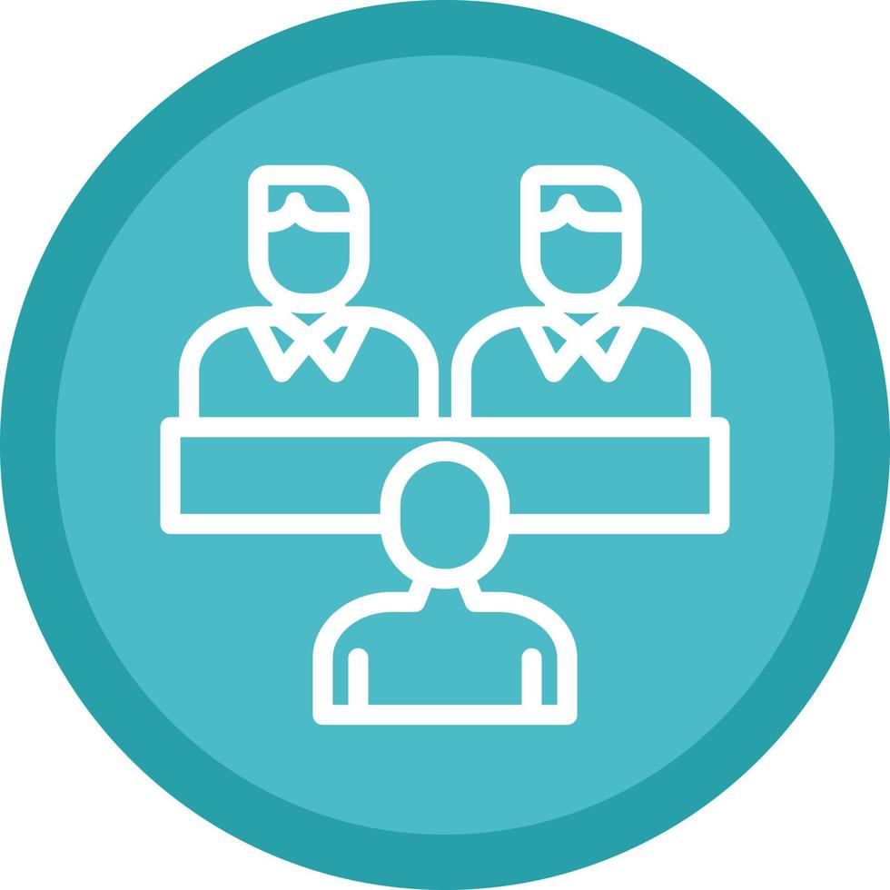Job Interview Vector Icon Design