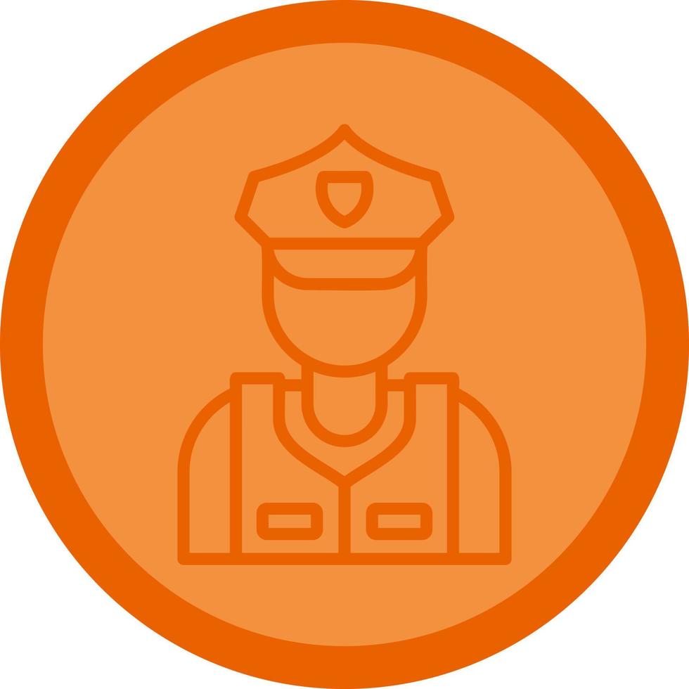 Security Guard Vector Icon Design