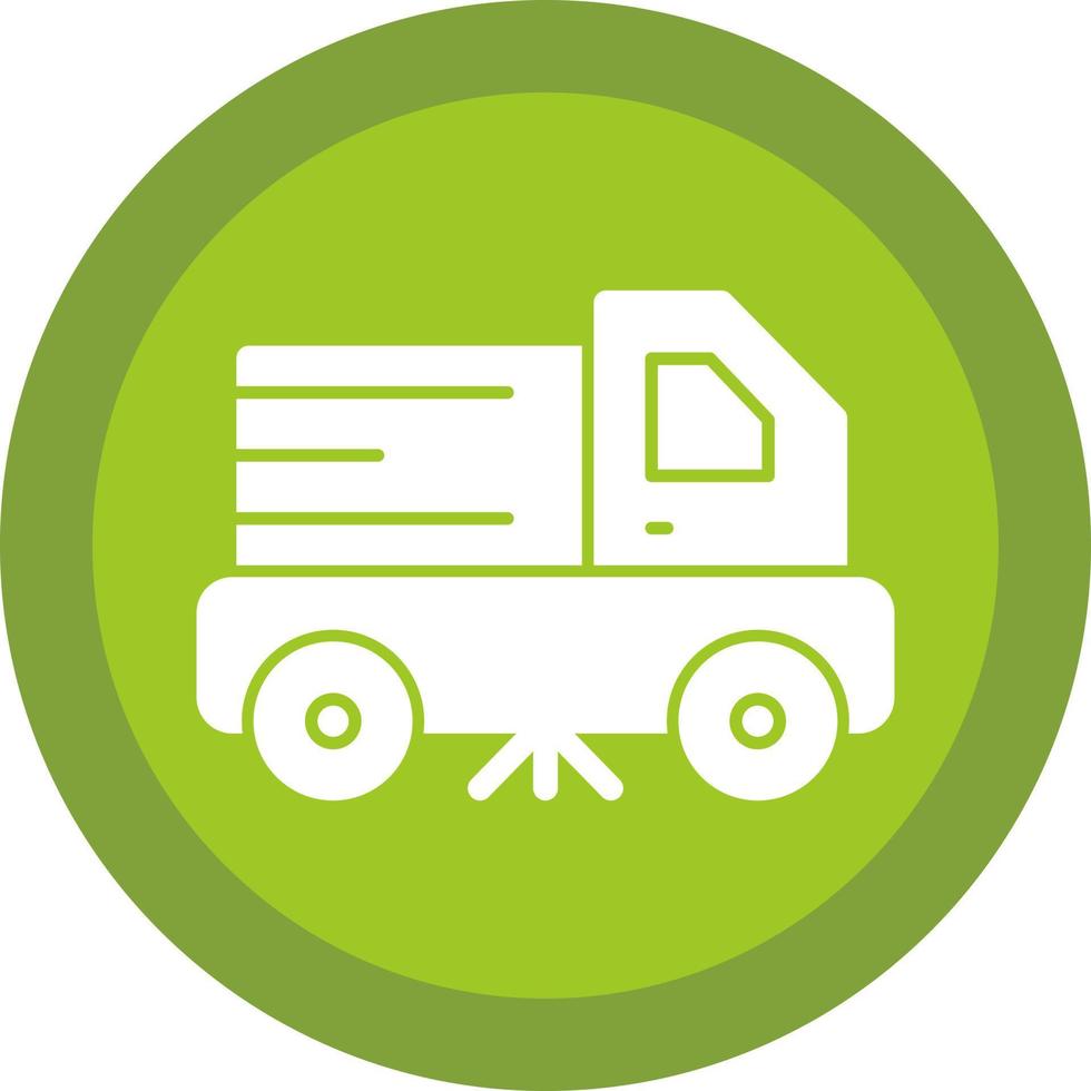 Street Sweeper Vector Icon Design