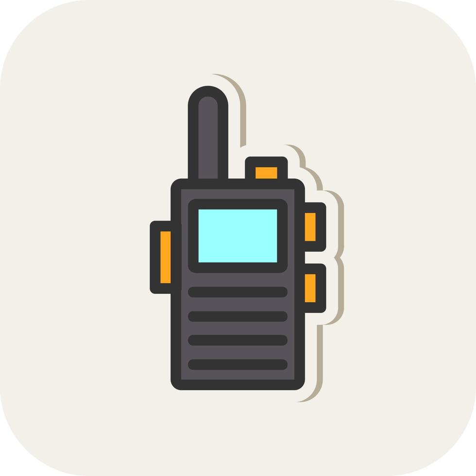 diseño de icono de vector de walkie talkie