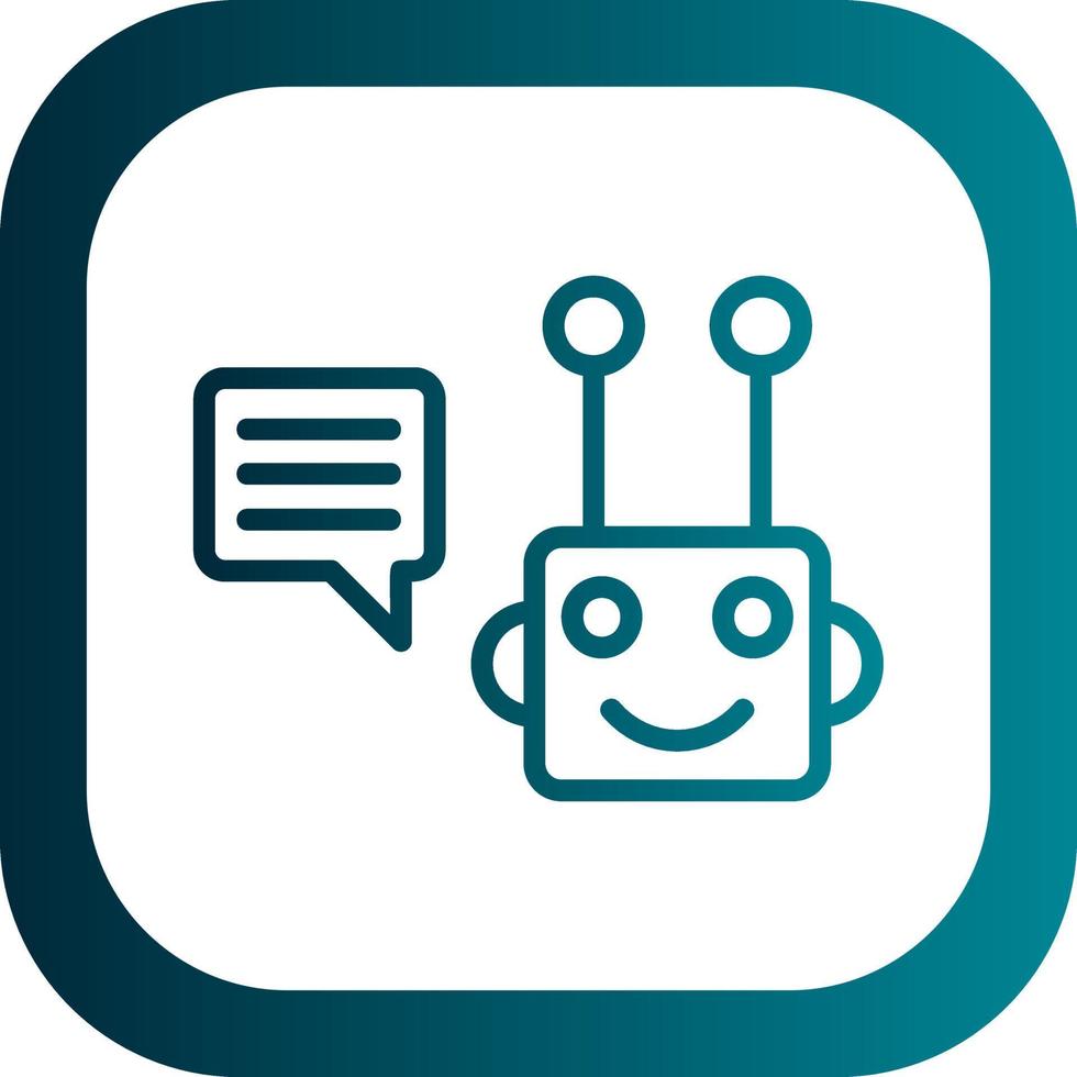 Chatbot Vector Icon Design