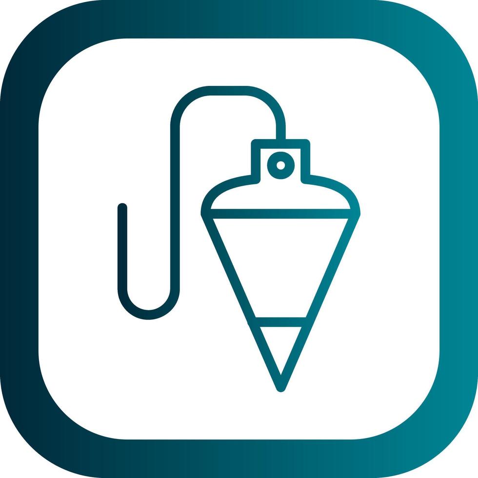 Plumb Bob Vector Icon Design