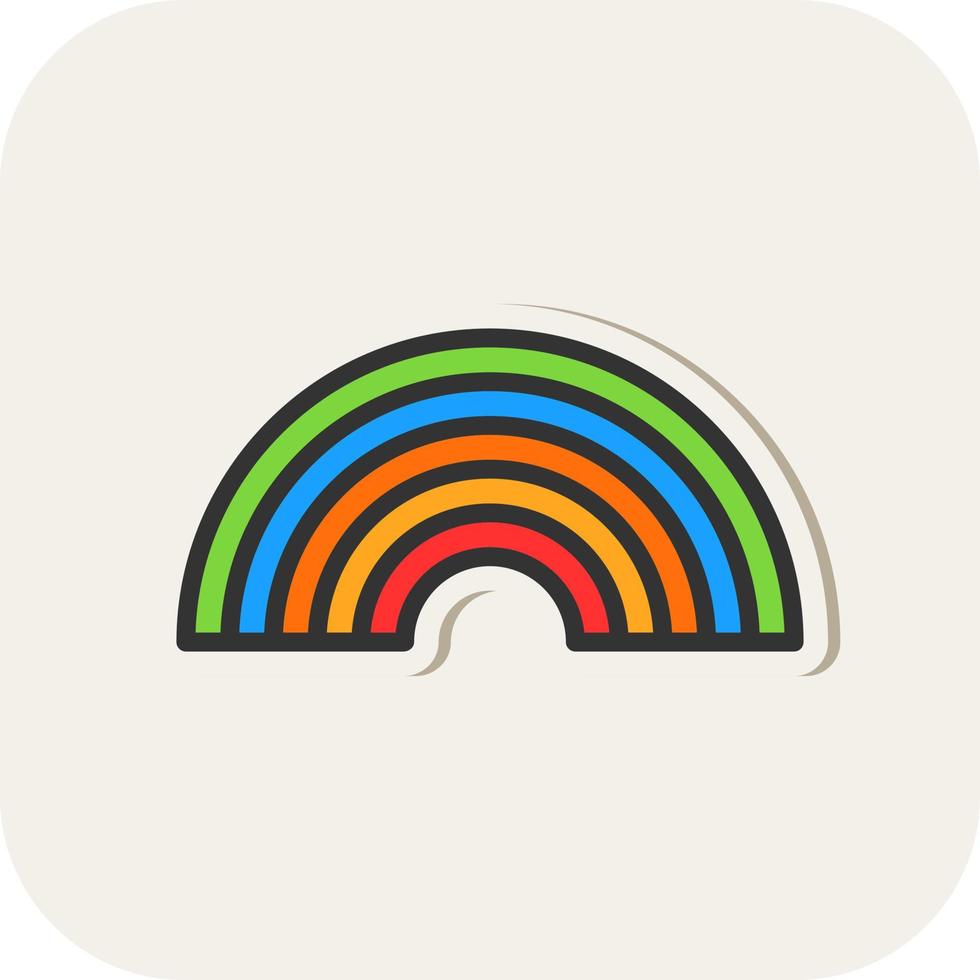 diseño de icono de vector de arco iris