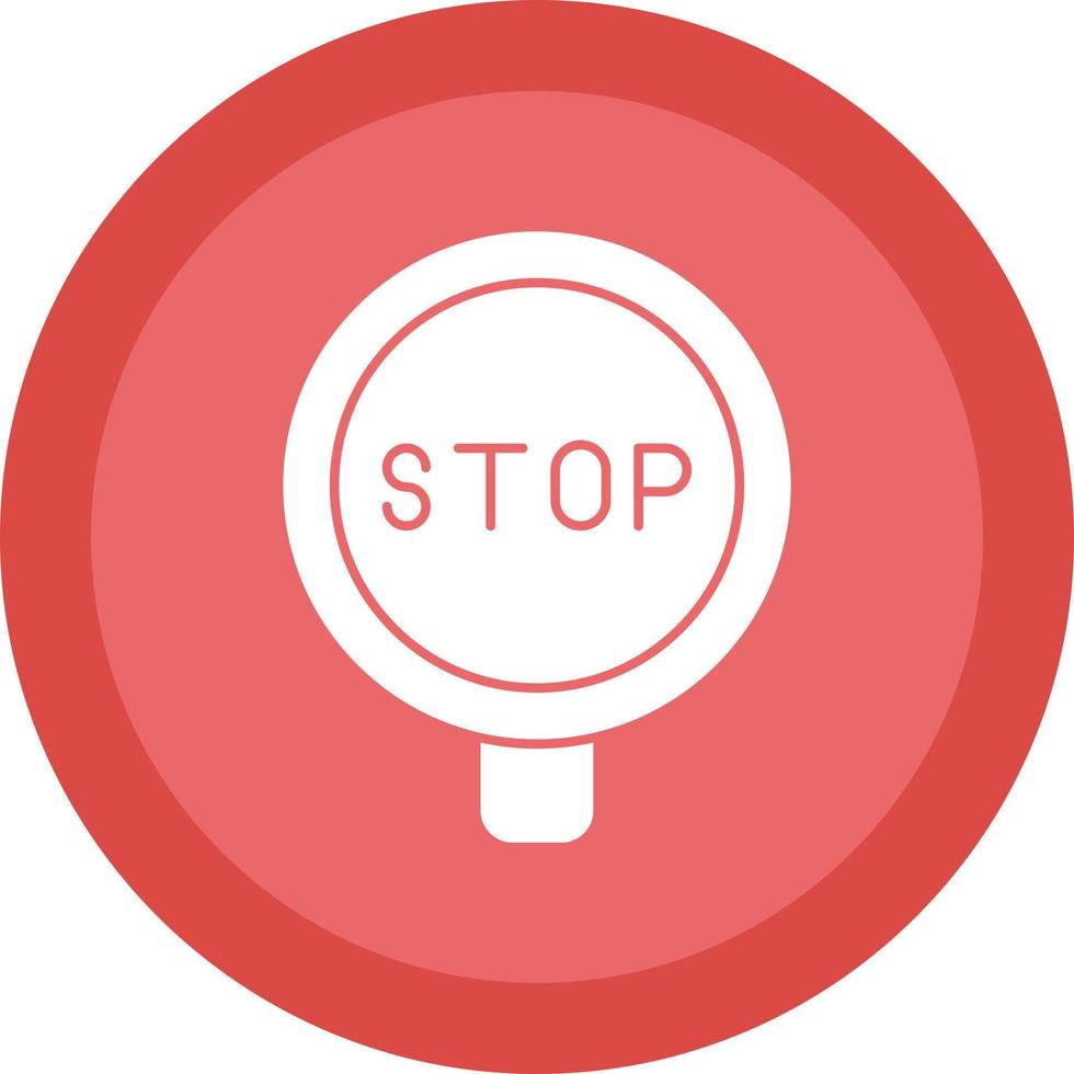 diseño de icono de vector de señal de stop