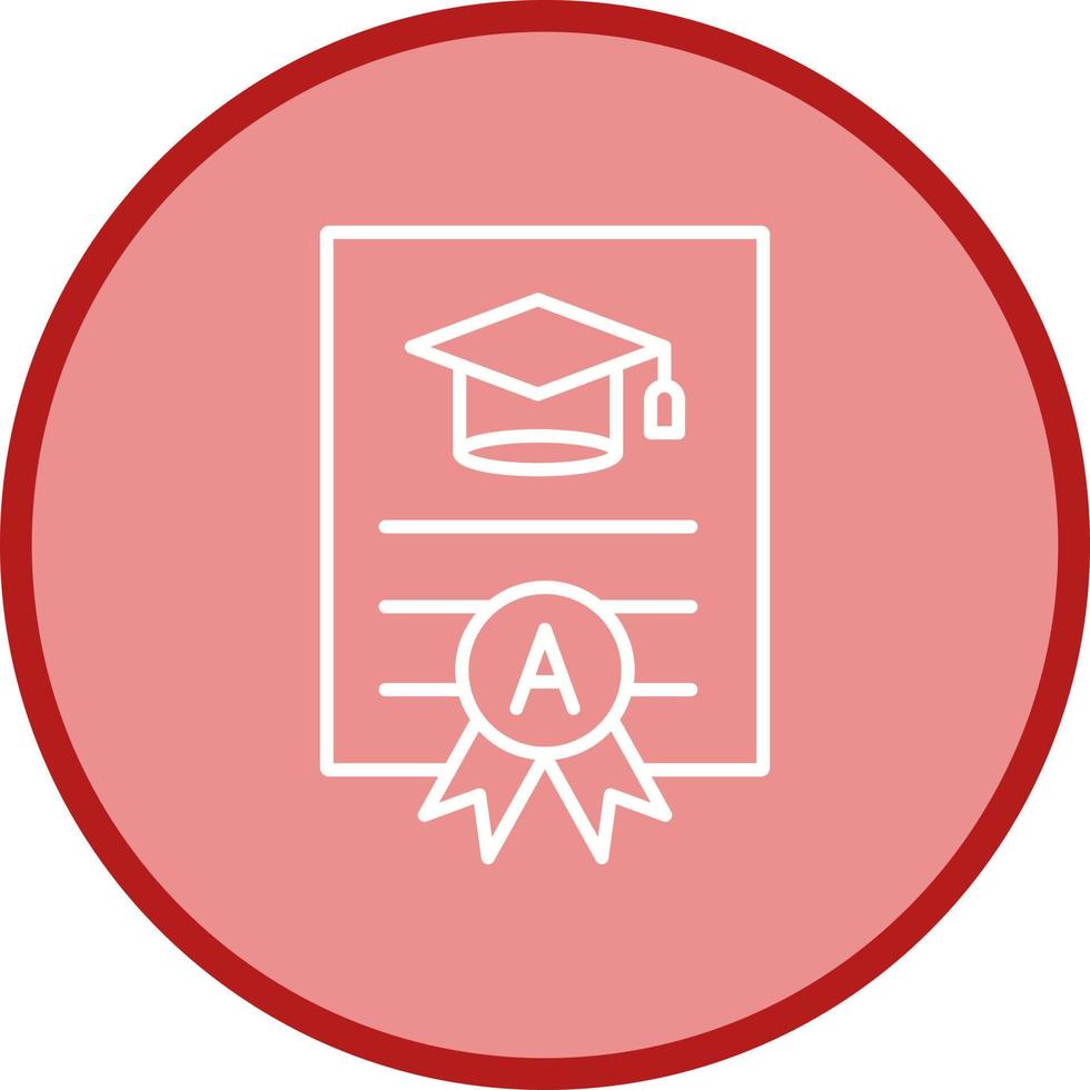 Report Card Line Icon vector