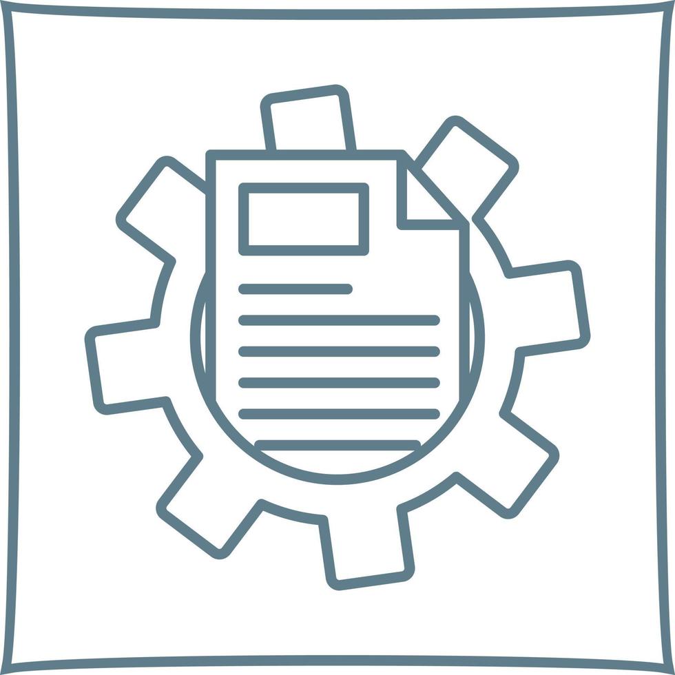 Cogwheel Line Icon vector