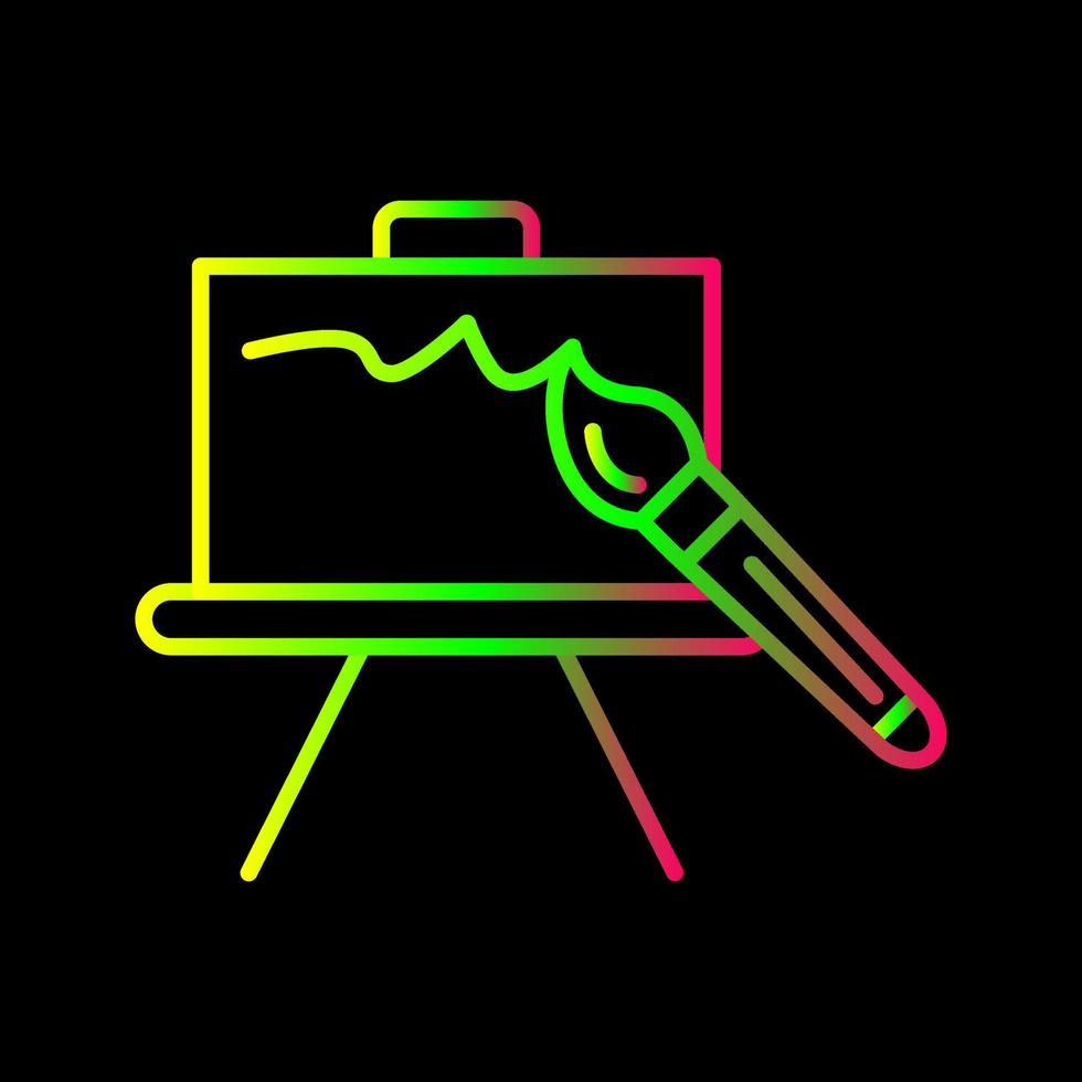 Canvas Line Icon vector