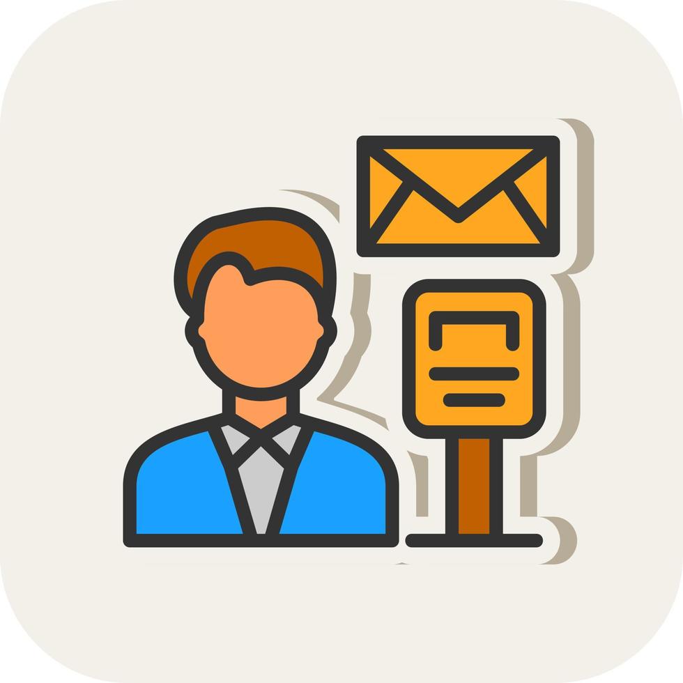 Postman Vector Icon Design