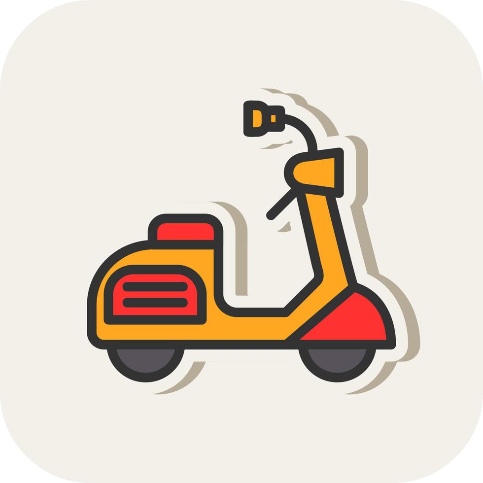 Scooter Vector Icon Design