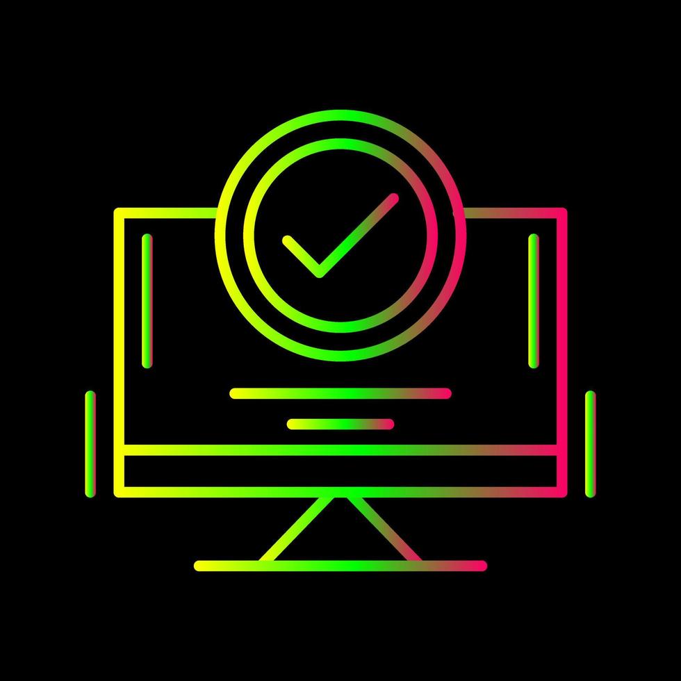 Confirmation Line Icon vector