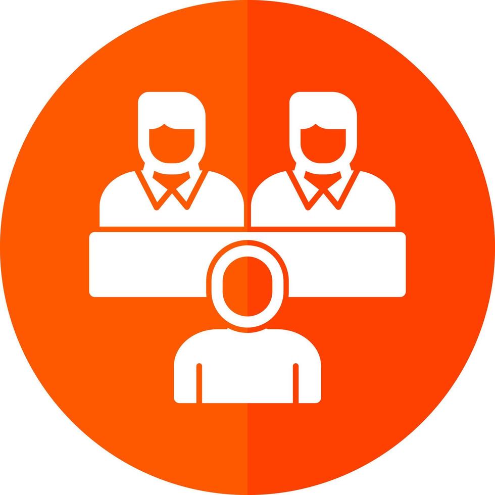 Job Interview Vector Icon Design