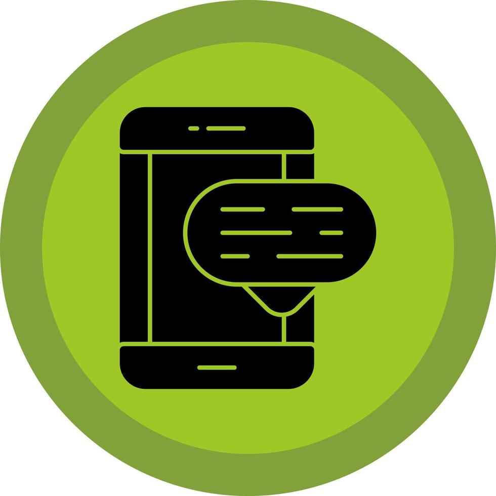 Mobile CHat Vector Icon Design