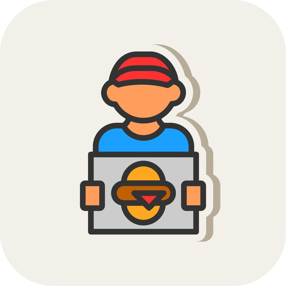 Delivery Man Vector Icon Design