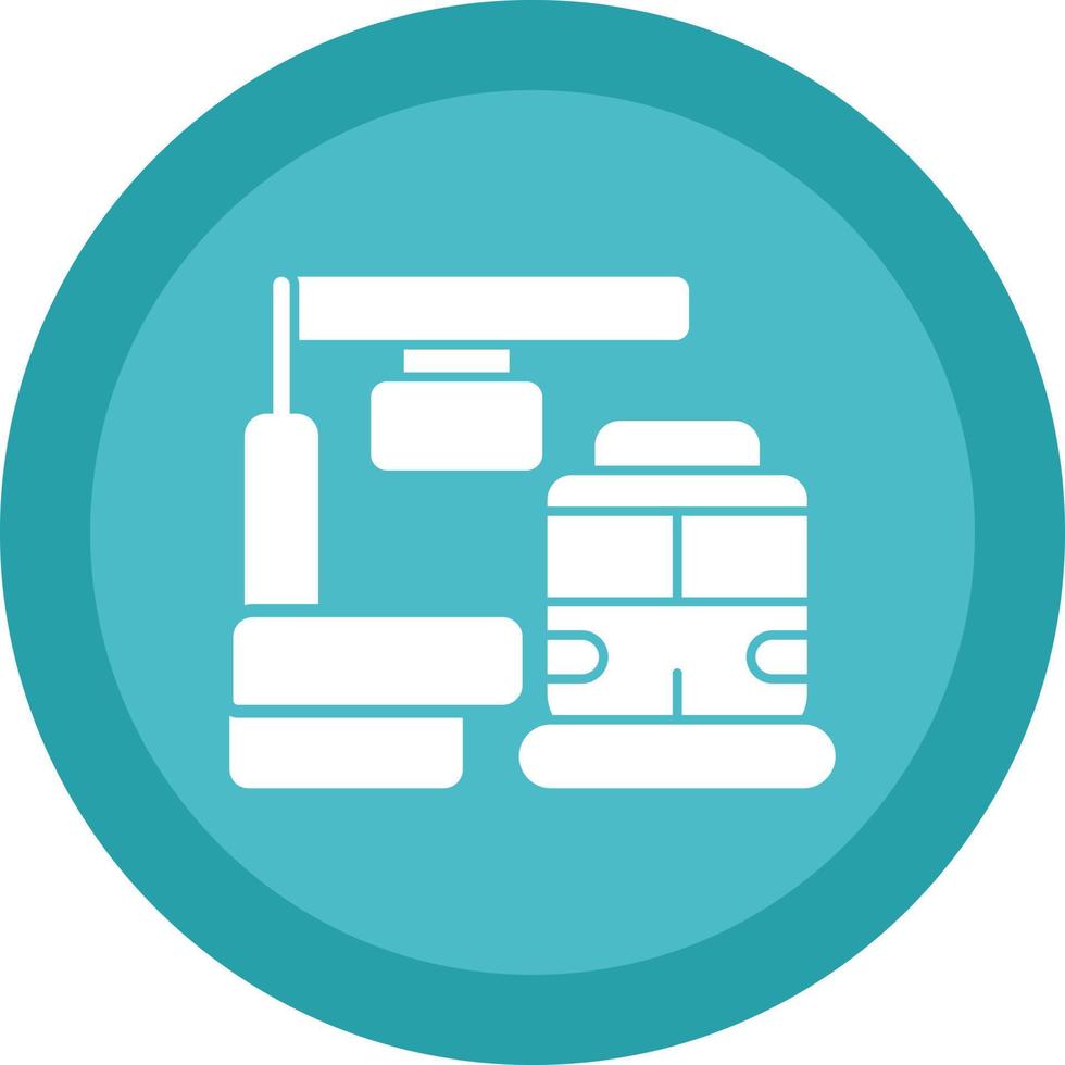 Train Platform Vector Icon Design