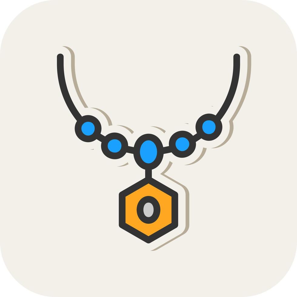 Necklace Vector Icon Design