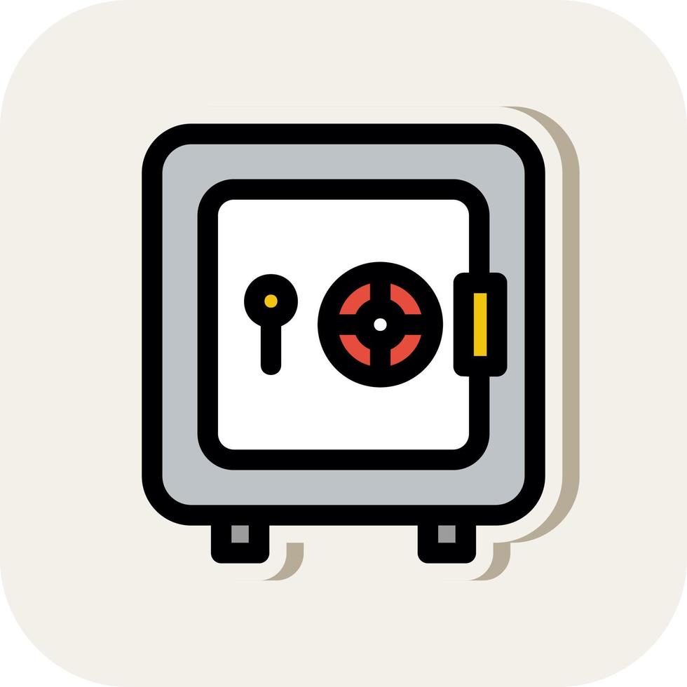 Safe Deposite Vector Icon Design
