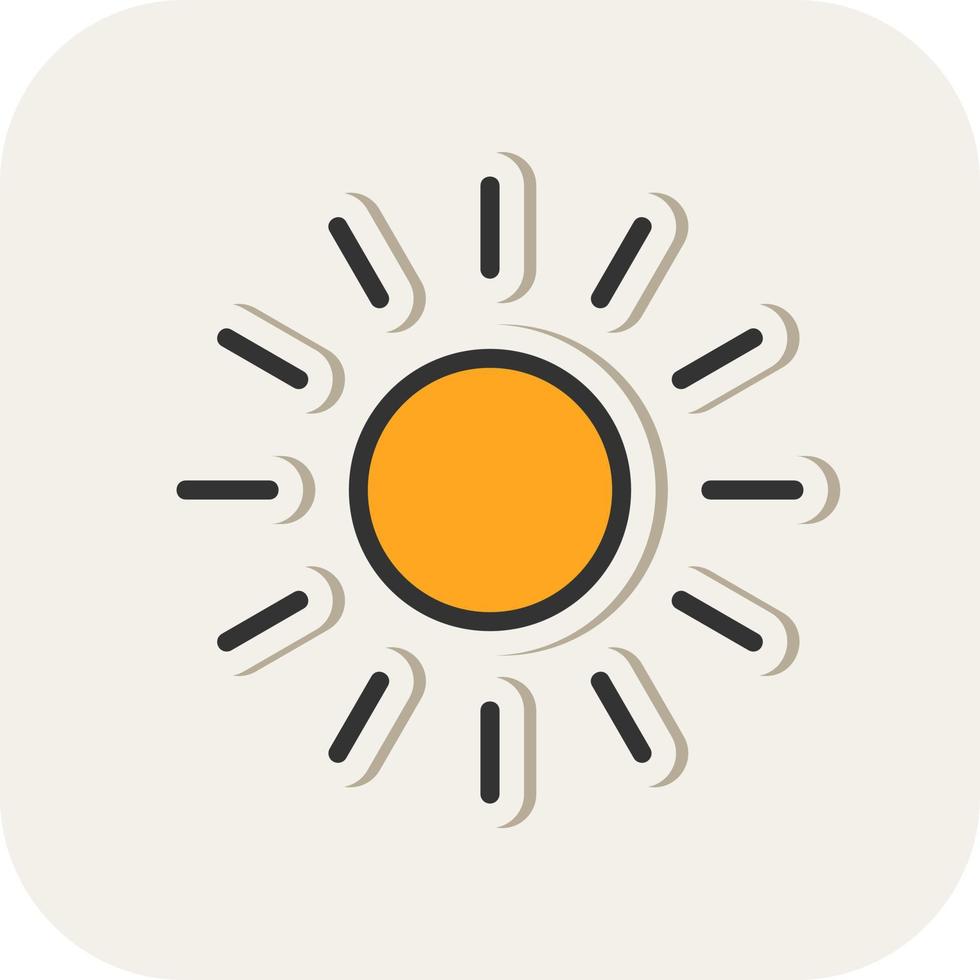 diseño de icono de vector de luz solar