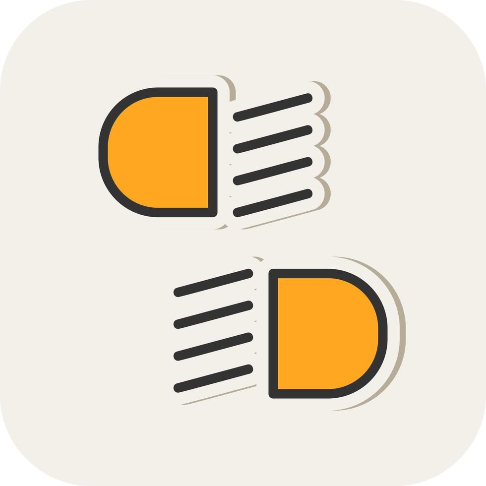 Headlight Vector Icon Design