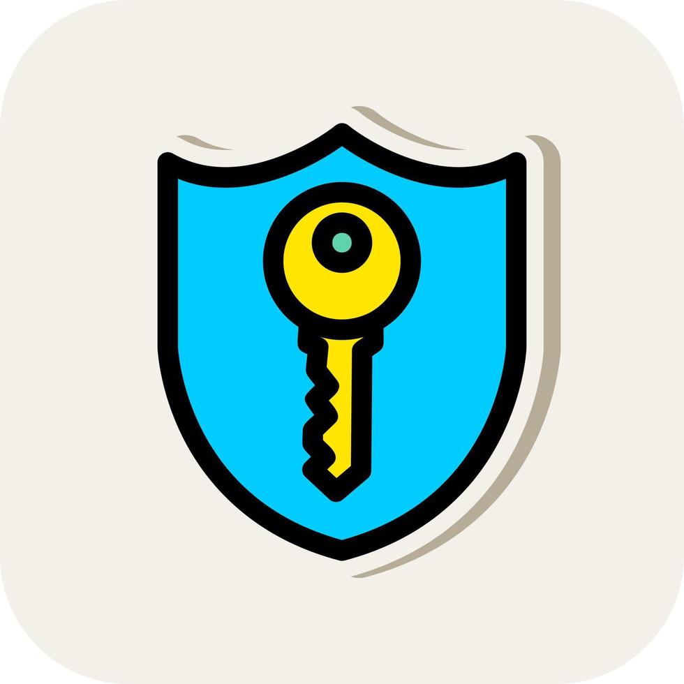 Private Key Vector Icon Design
