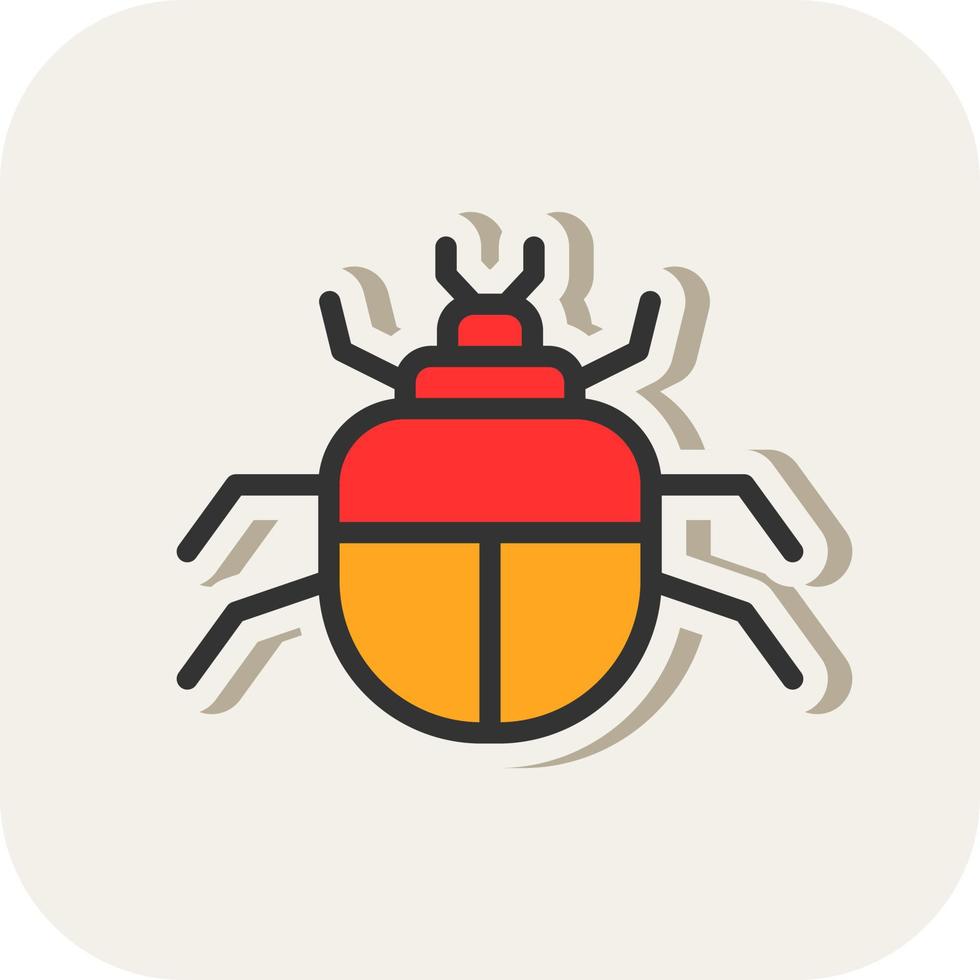 escarabajo vector icono diseño