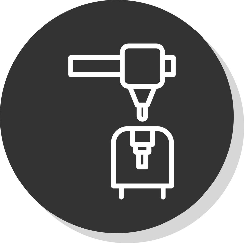 3d Printer Vector Icon Design