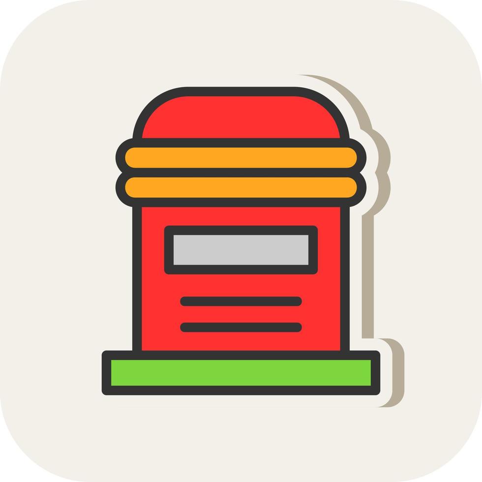 Postbox Vector Icon Design