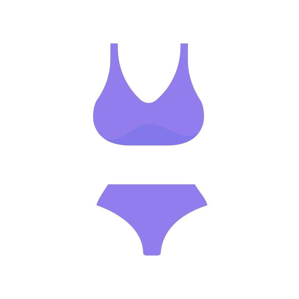 playa bikini para mujer. verano playa ocio turismo vector