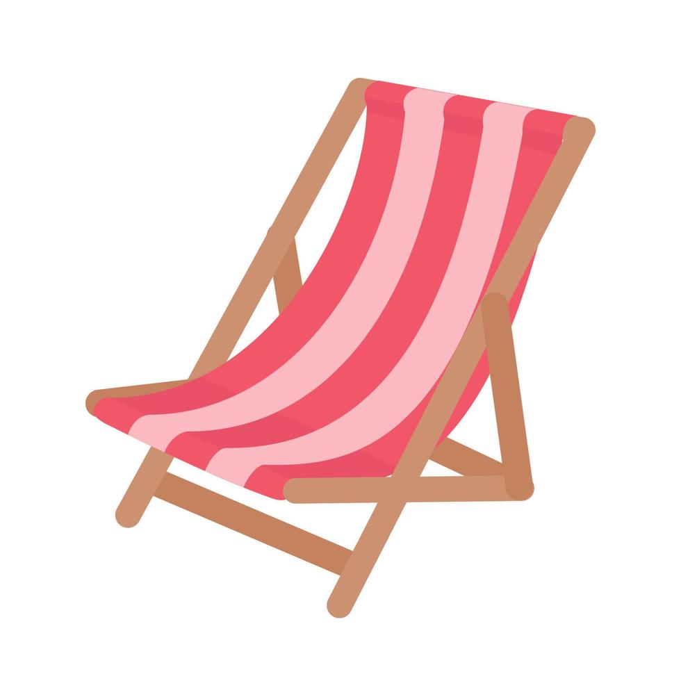 colorful beach chairs For relaxing by the sea on vacation vector