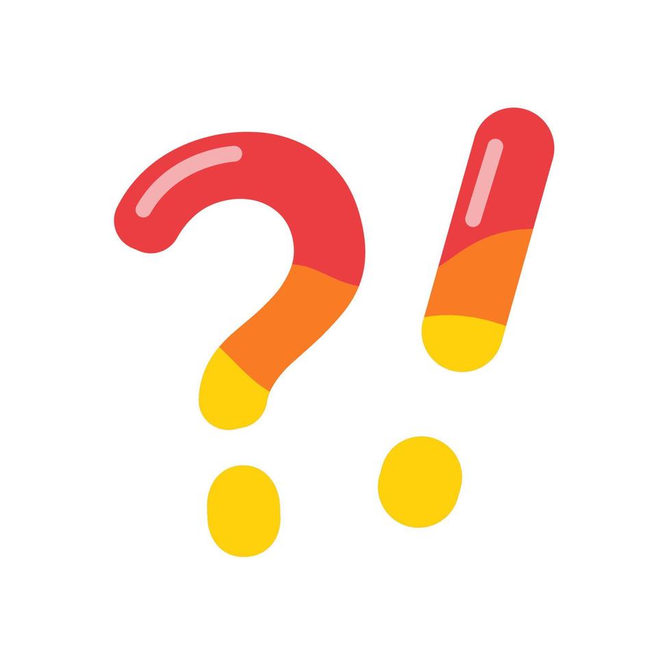 exclamation mark on quote text box surprise concept vector